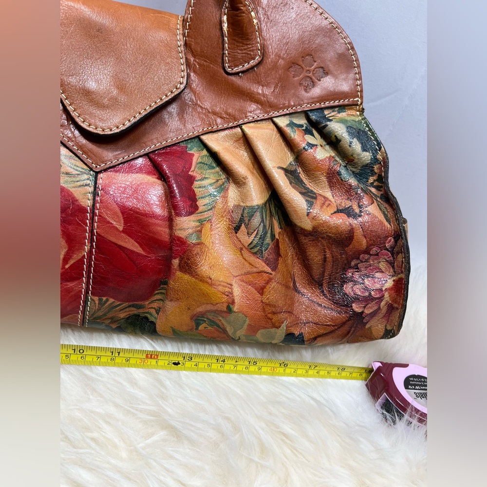 Patricia Nash Genuine Leather Fall Florals Vintage Victorian Garden Shoulder Bag - Picture 12 of 17